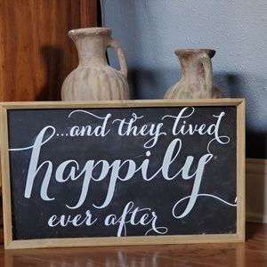 Wood framed quote